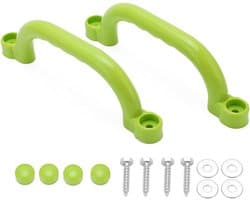 1 paar klimrekken voor de kinderkamer, jungle gym accessoires voor boomhut, speelkamer, schuur of stapelbed (groen)