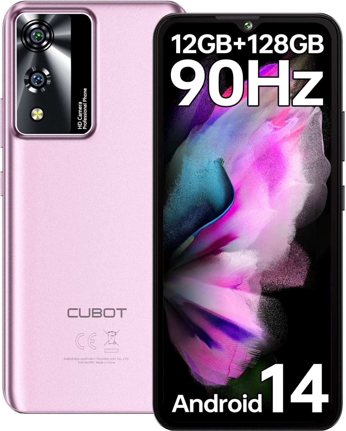 CUBOT A10 4G Smartphone 12GB RAM-128GB ROM-6,56 inch 90Hz HD-48MP camera-5100mAh batterij, Android 14 — afbeelding 1