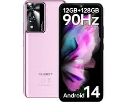 CUBOT A10 4G Smartphone 12GB RAM-128GB ROM-6,56 inch 90Hz HD-48MP camera-5100mAh batterij, Android 14