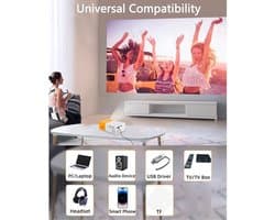 Allecto - Mini Draagbare Projector - 1080p Full HD - Ingebouwde HIFI-luidspreker