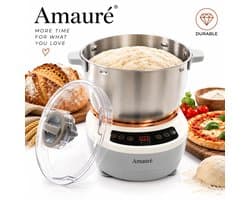 Amauré Deegmachine - 7L - 250W - Deegmachine - Deegkneedmachine - Deegkneder - Kneedmachine - Keukenmachine - Deegkneed machine - Volautomatische deegmaker