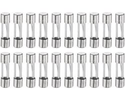 20 stuks zekeringen, 15 A, 250 volt, snelzekering van glas,, 5 x 20 mm, snelzekeringen voor kerstverlichting, elektrische systemen, magnetron, tv-ventilator, verlichting, oven