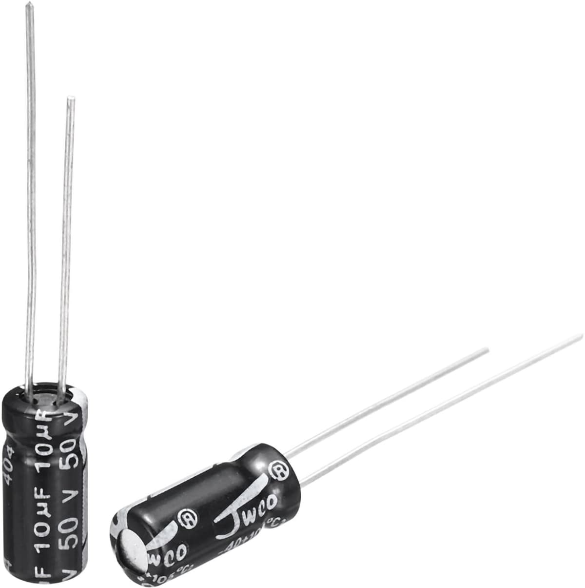 10uF 50V 5x11mm elektrolytische condensator radiale aansluitingen aluminium condensatoren voor TV LCD monitor VCD 15 stuks — afbeelding 1