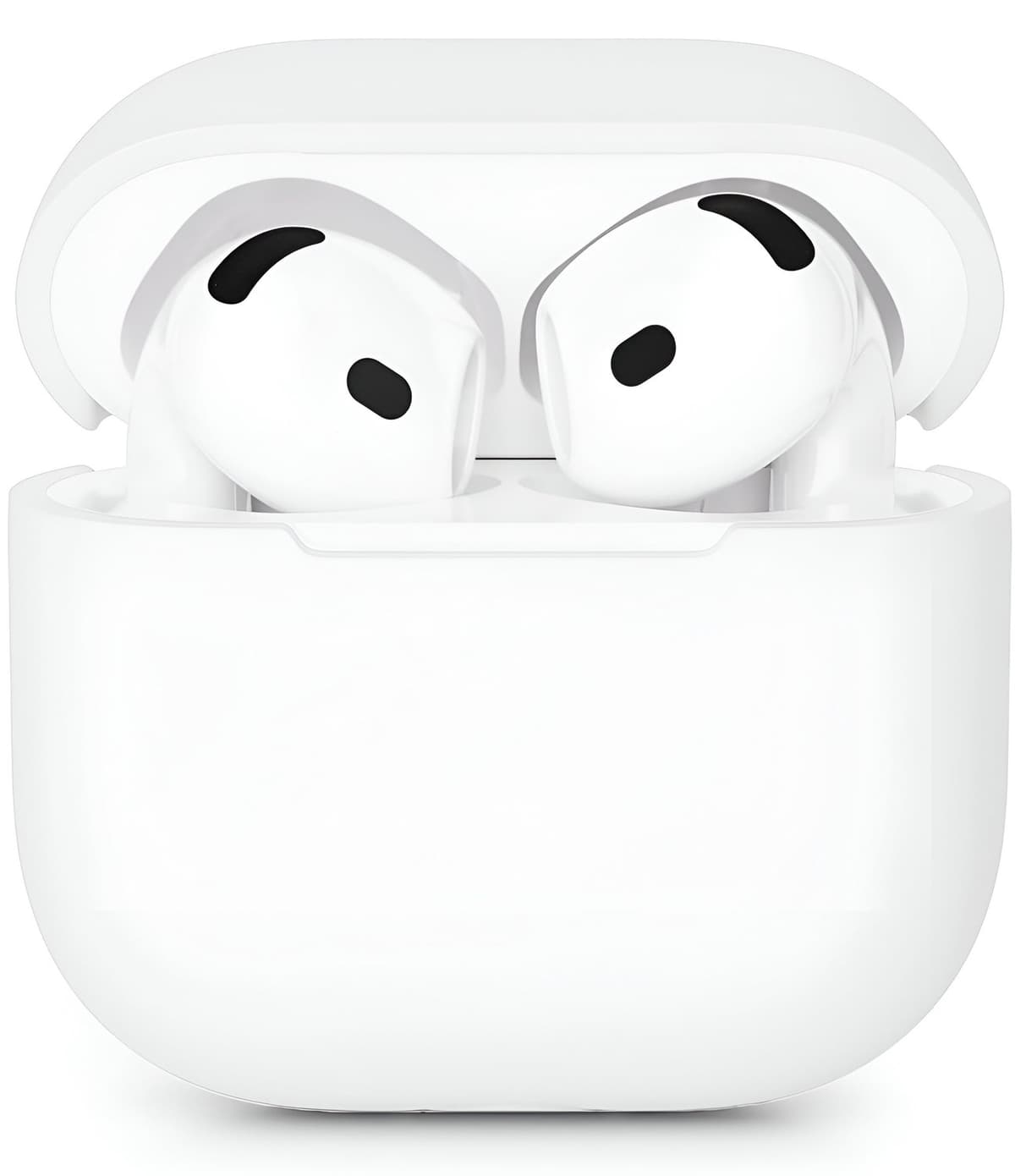 Studio Air Hoesje geschikt voor Airpods 5 - Wit - Schokbestendige Siliconen Case — afbeelding 1