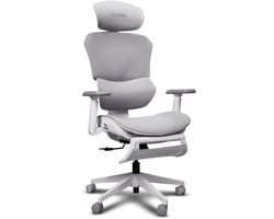 Trust GXT 725W Rivara - Ergonomische Gamestoel - 3D-armleuningen - Ademende Mesh - Ingebouwde beensteun - Tot 150 kg - Wit