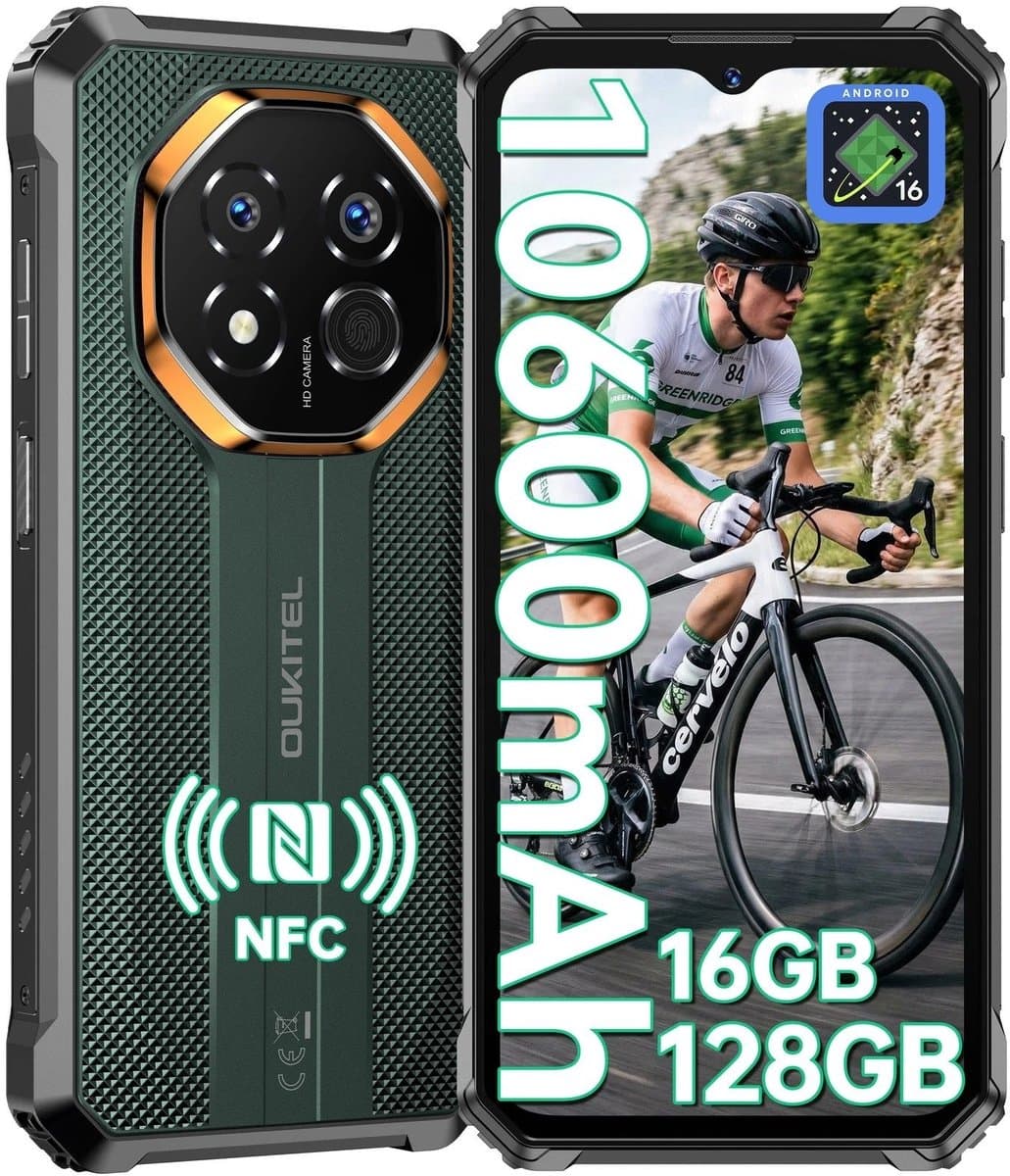 OUKITEL G7 Outdoor Smartphone Gemini AI -16GB RAM-128GB ROM-10600mAh batterij-64MP camera-Android16-4G — afbeelding 1