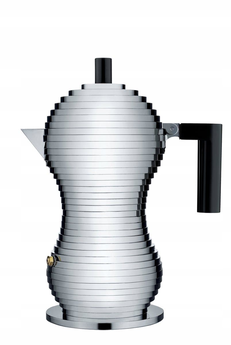 Alessi PULCINA Percolator - Espressomaker 150 ml, Zwart, Inductie — afbeelding 1