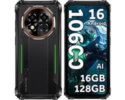 OUKITEL G6 Outdoor Smartphone 16GB RAM-128GB ROM-10600mAh batterij-6.52 inch HD-Android16-4G