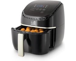 Heteluchtfriteuse - Airfryer-frituurpan - Frituren met hete lucht - 6 voorgeprogrammeerde functies - 3.2L - Zilver en zwart