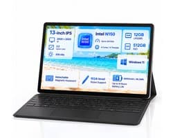Ninkear S13 Neo - 2-in-1 Laptop - 13 inch IPS Scherm - Intel N150 - 12GB LPDDR5 - 512GB SSD - 3000x2000 Resolutie - Windows 11 Pro