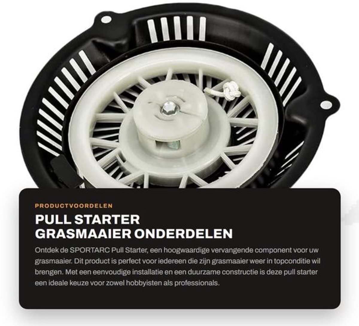 Dailygoods- Pull Starter Eenvoudige Installatie - Vervangende Onderdelen - Grasmaaier - Voor Einhell/Hyundai - Duurzaam - Hoogwaardige Kwaliteit - Startmotor — afbeelding 1