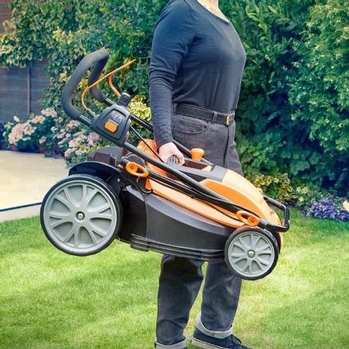 Elektrische Grasmaaier – Grasmaaier – Tuinmaaier – Duwmaaier – Elektrisch Maaigereedschap – 1800W Motor – 40 cm Maaibreedte — afbeelding 1