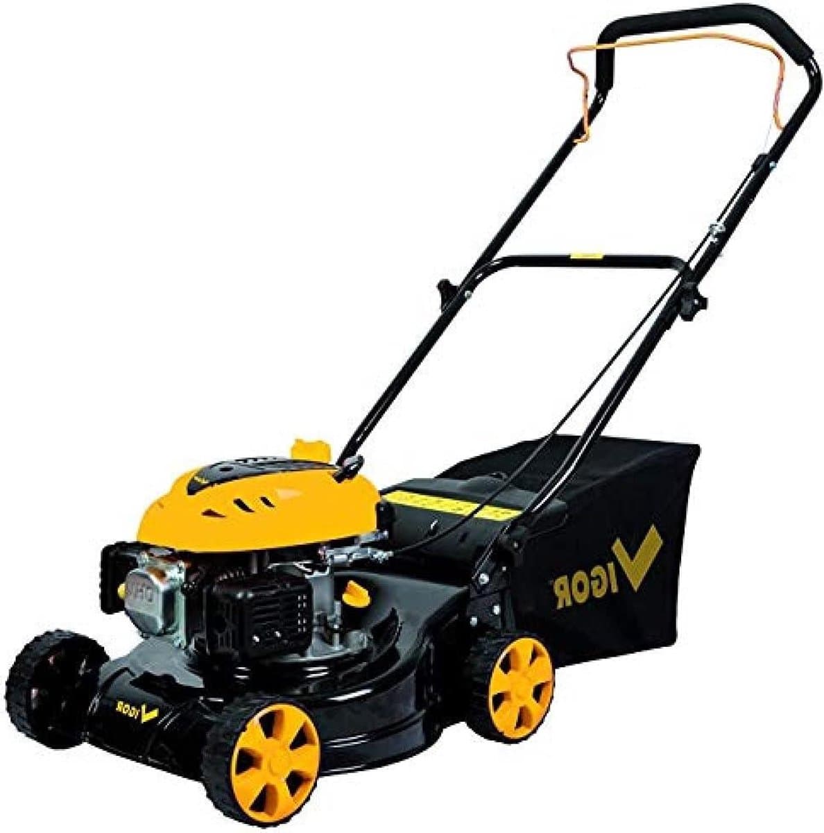 Grasmaaier - Loopmaaier - Gazon Onderhouden - Slagvast Frame - 41 cm Maaibreedte - Zwart — afbeelding 1