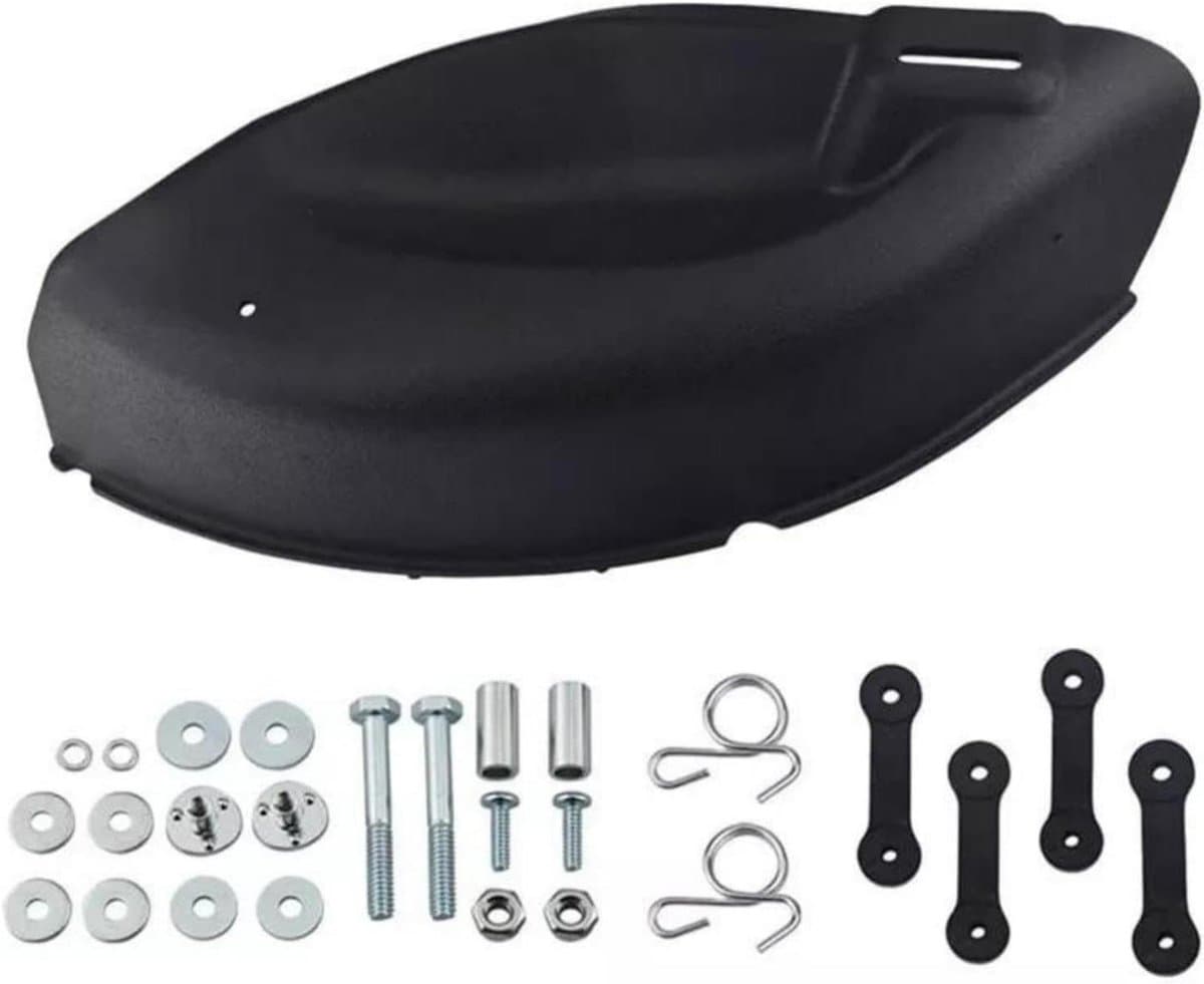 Mulch Cover - Gazonmaaier Accessoire - Gazon Onderhoud - Roestvrij Staal - Universeel - Zilver — afbeelding 1