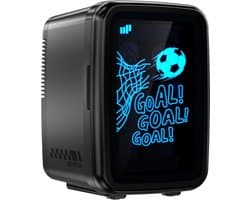 Mini-Koelkast 4L met 7 Kleuren LED - Koelen & Warm Houden - Voor Dranken, Snacks & Huidverzorging - AC/DC - Zwart