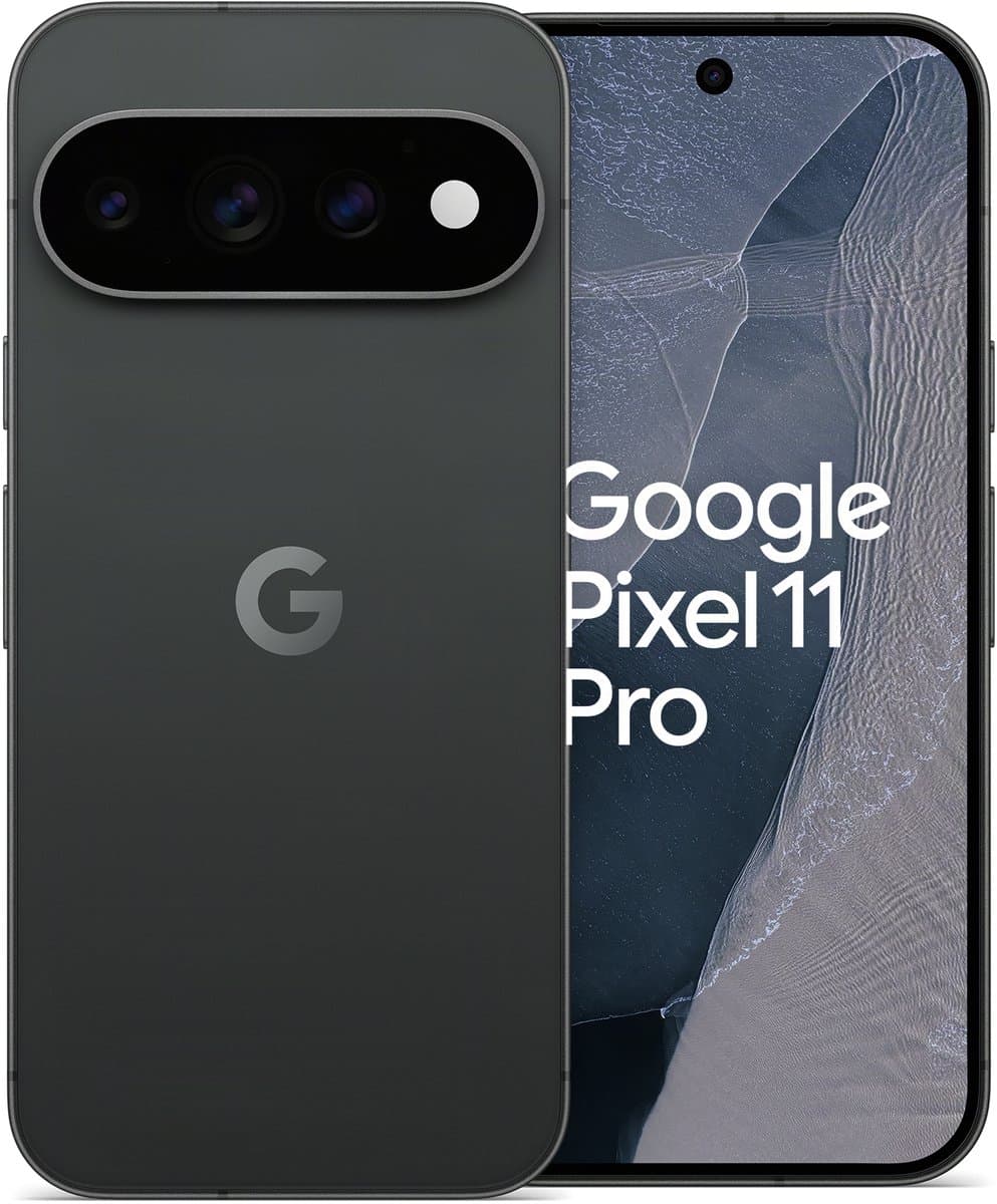 Google Pixel 11 Pro 16 cm (6.3") Dual SIM Android 17 5G USB Type-C 16 GB 512 GB 4850 mAh Zwart — afbeelding 1