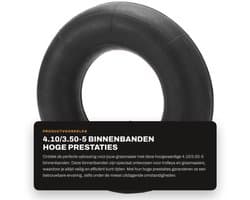 Binnenband 4.10/3.50-5 - Hoge prestaties - Veilig rijden - Binnenband voor trolleys - Binnenband voor grasmaaiers - Duurzaam materiaal - Buitenband