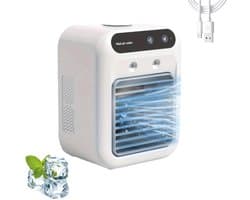 Kraftverdia® Draagbare Aircooler – 2026 Nieuwe Portable Airconditioner Ventilator – Directe Verkoeling Met 2 Snelheden – Ultra Stil Verdampingskoeler – Compacte Mini Airco Voor Zomer