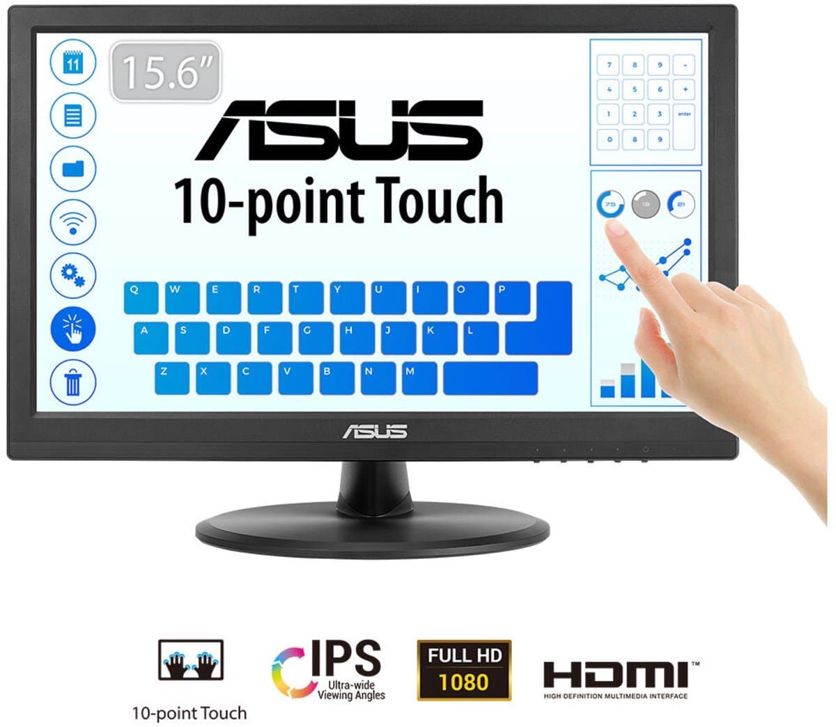 Monitor Asus 90LM09V1-B01170 Full HD 15" — afbeelding 1