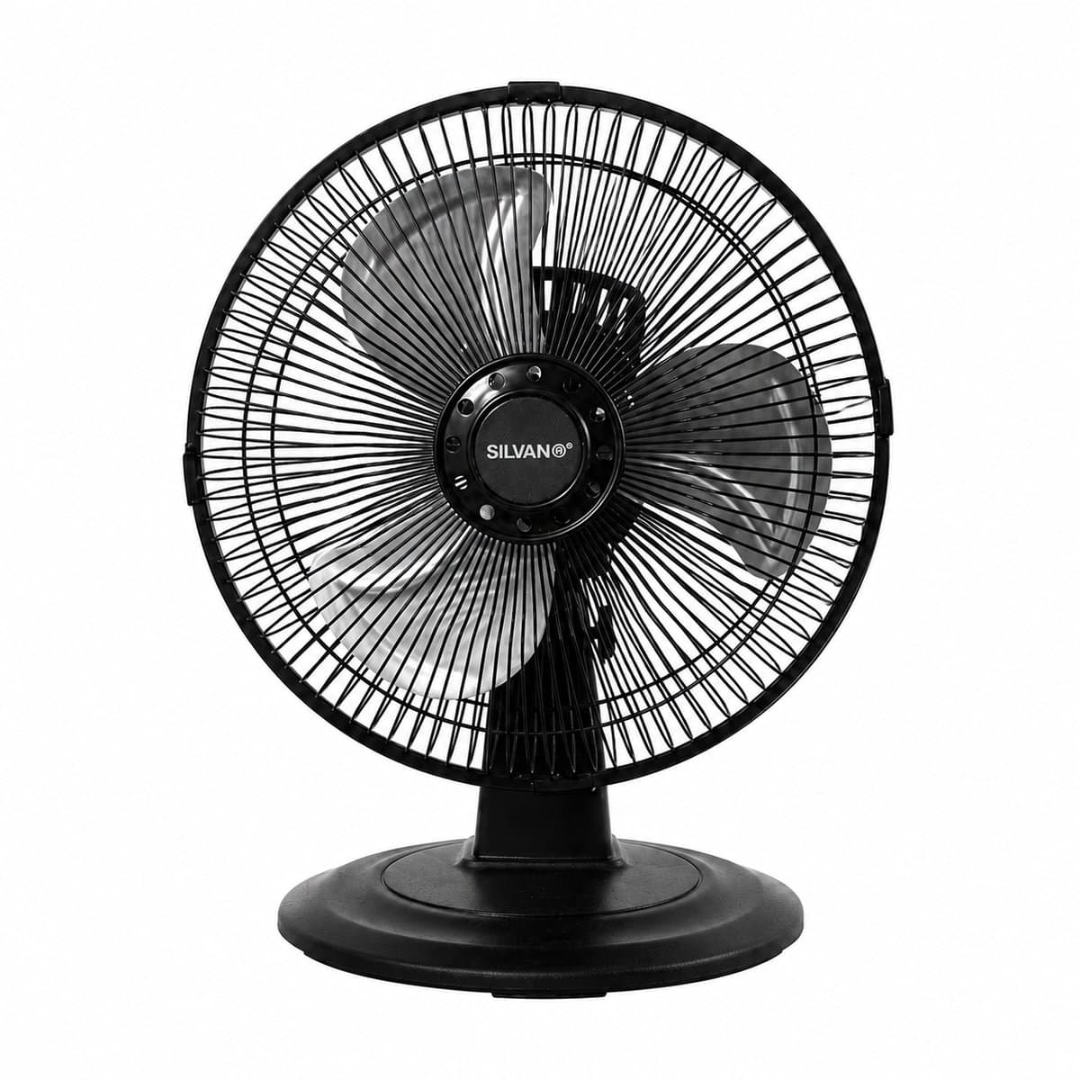 Tafelventilator 30 cm - 3 Snelheden - 90° Oscillatie - Stille ventilator - Zwart — afbeelding 1