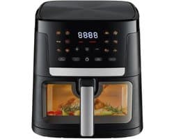 Digitale airfryer - Heteluchtfriteuse - Gezond Koken - Grote capaciteit - 7 Liter - Zwart