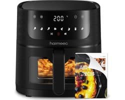 Luchtfriteuse - Grijs - 4,2 Liter - Digitale Air Fryer met 8 Voorinstellingen - Voor Gezond Koken