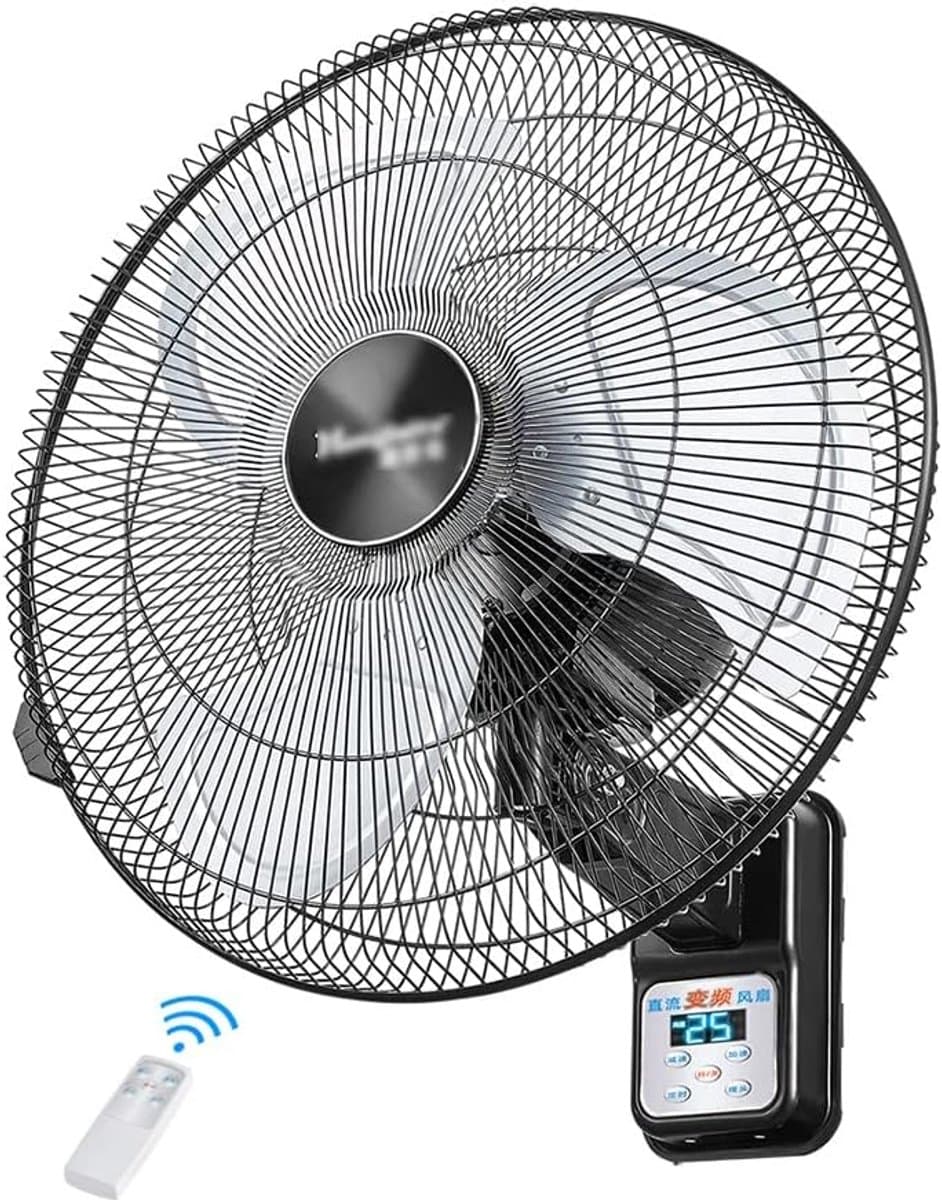 Wandventilator - Muurventilator - Ruimte Koelen - 25 Windsnelheden - 120 Graden Zwenkbereik - Rood — afbeelding 1