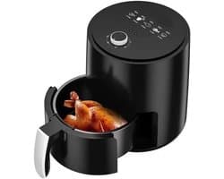 Smart Airfryer - Olievrije Frituurpan - Gezond Koken - 360° Bakken - 3.2L Capaciteit - Zwart