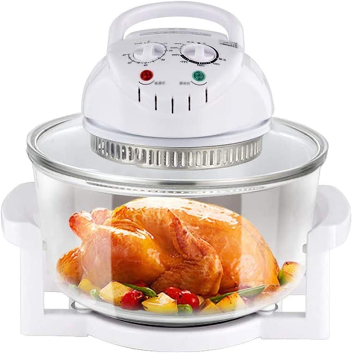Heteluchtoven - Keukenapparaat - Gezond Koken - Vetarm Frituren - 12 Liter - Wit — afbeelding 1