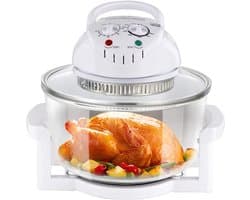 Heteluchtoven - Keukenapparaat - Gezond Koken - Vetarm Frituren - 12 Liter - Wit