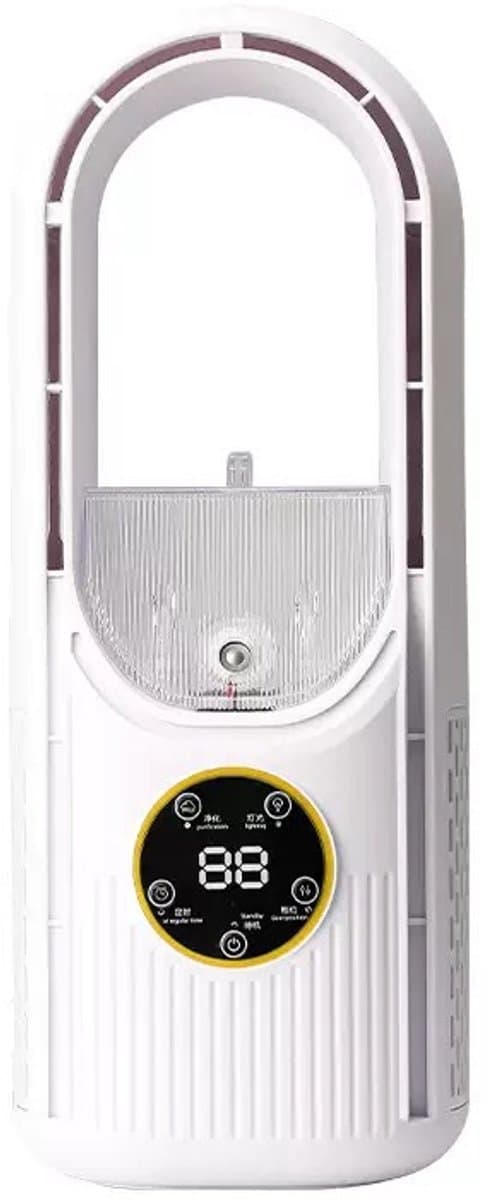 Bladloze bureauventilator, bladloze tafelventilator voor bureau, thuis en slaapkamer (stekkerversie) — afbeelding 1