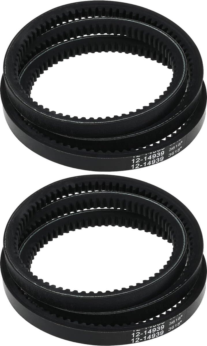 Dailygoods- Aandrijfriem 51 inch - 2 Stuks - Rubber - Compatibel met Hustler Raptor - Raptor Limited - Raptor SD/Raptor SDX - Hoge efficiëntie - Grasmaaier Riem — afbeelding 1