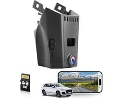 Auto Dashcam - Autocamera DVR - Wegincidenten Vastleggen - 4K Ultra HD Resolutie - 64GB Geheugenkaart - Zwart