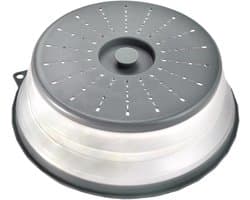 Magnetron Deksel - Magnetronhoes Spatdeksel - Magnetron Schoonhouden - Opvouwbaar Ontwerp - 28.5 x 27.5 cm - Grijs