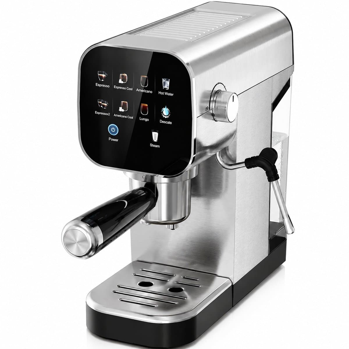 Sello! espressomachine – semi automatisch – cold brew – 4 in 1 portafilter – 20 bar druk – dubbel onafhankelijk watersysteem — afbeelding 1
