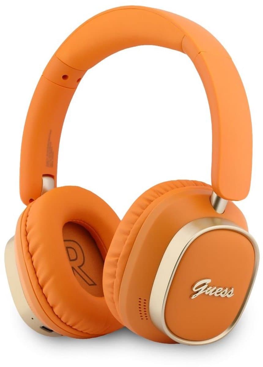 Guess Draadloze koptelefoon voor BT Headphones Enc Rectangle Metal Script - Oranje — afbeelding 1