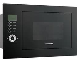 Inbouwmagnetron Zwart - Magnetron Oven - Snel Eten Opwarmen - Met Grillfunctie - 25 Liter - Zwart