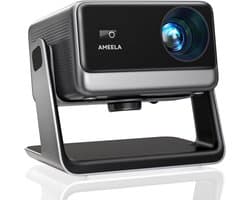 SnelShoppen - 30.000 Lumen Beamer Projector 4K WiFi Bluetooth - AMEELA 1080P Geïntegreerde Projector voor Youtube/PrimeVideo - Perfect voor Feesten, C
