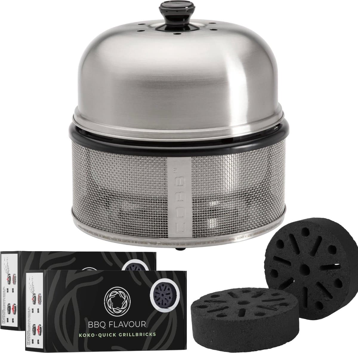 Cobb Premier Barbecue Bundelset - Houtskoolbarbecue - Inclusief Quick Koko Grillbricks 8 st. - Compact - Ø 30 cm — afbeelding 1