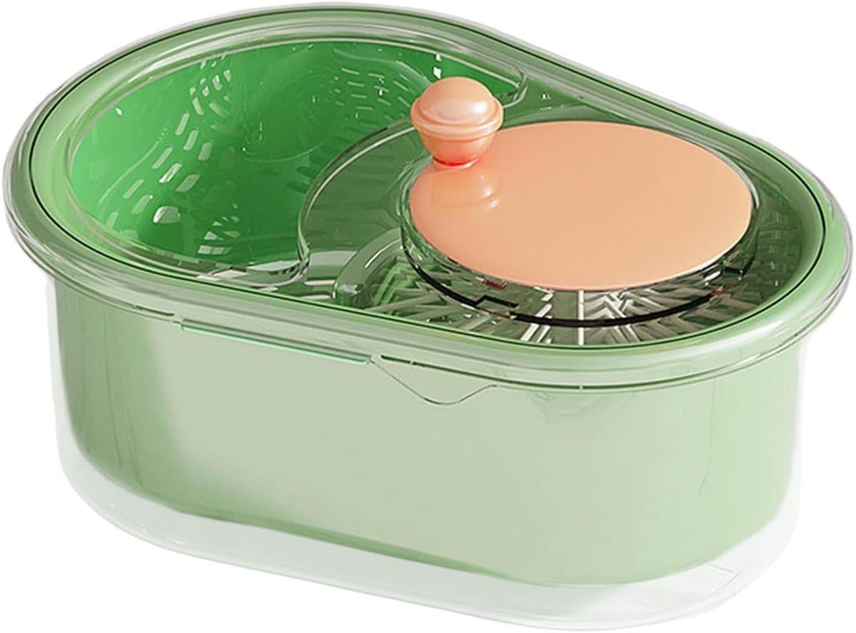 Fruit Cleaner Bowl - Groente Wasmachine - Voedsel Bereiden - Hand Crank Mechanisme - 347 x 267 x 206 cm — afbeelding 1