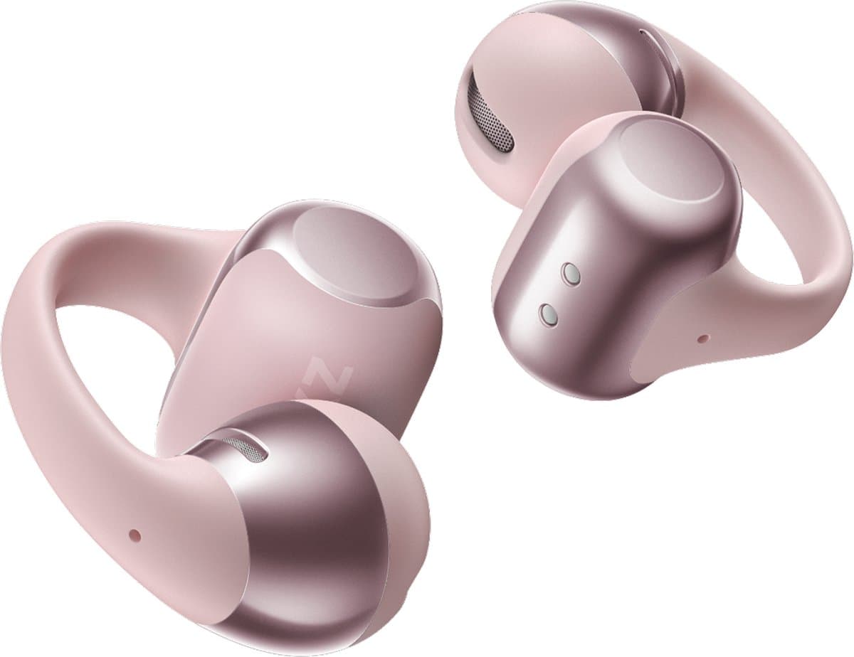 Shokz OpenDots ONE – Open Ear Oortjes – met Dolby Audio – Daardloze Oordopjes – Clip On – Sport Oordopjes – 40u Batterij – Roze — afbeelding 1