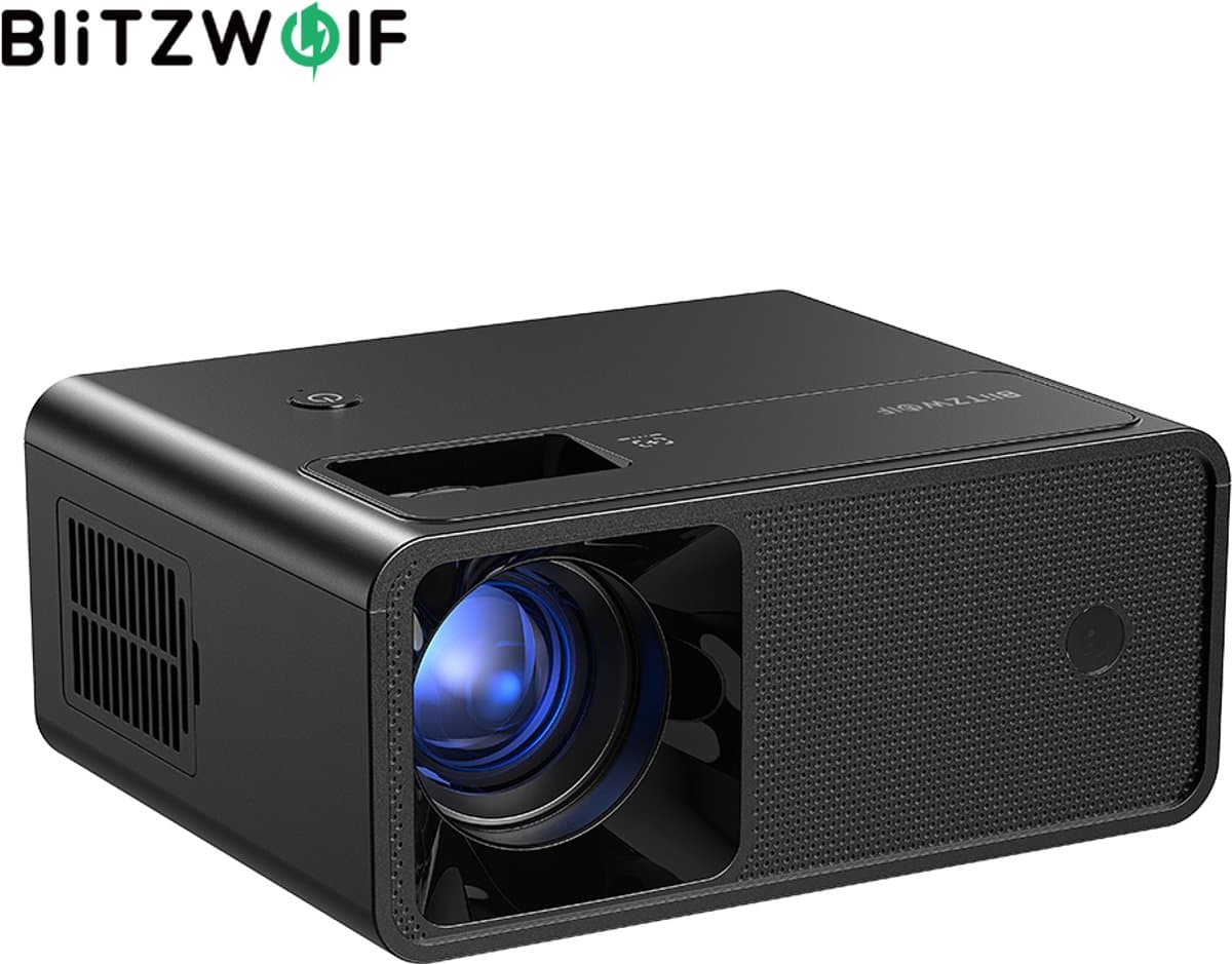 BlitzWolf BW-V1 Mini Beamer 180 ANSI Lumen – 1080P HD Ondersteuning – Projectie tot 180 Inch – Compacte Draagbare Beamer voor Binnen en Buiten – EU Plug — afbeelding 1