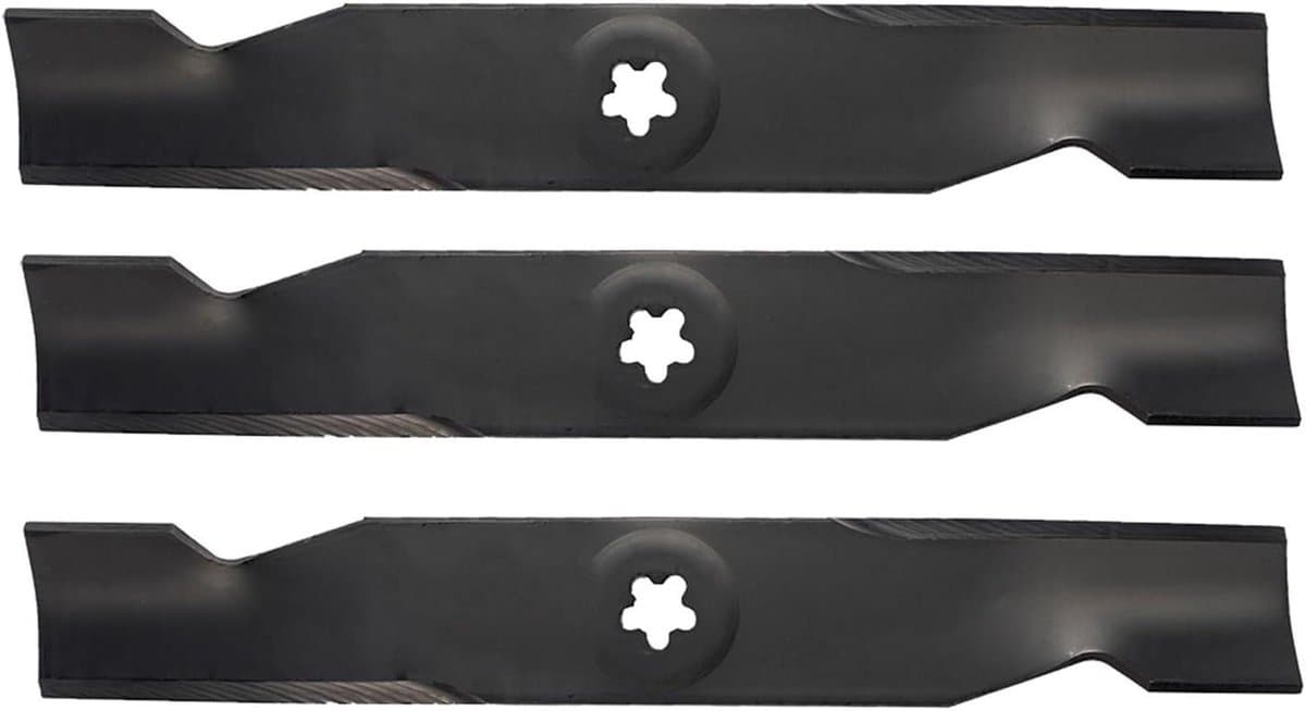 Grasmaaier messen - Vervangende messen - Gazononderhoud - Set van 3 stuks - 422 mm lengte - Zwart — afbeelding 1