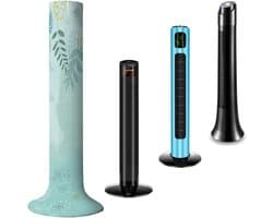 Allecto - Staande Ventilator Deksel - Stofdichte Bescherming voor Staande Ventilatoren - Perfecte Pasvorm en Gebruiksgemak - Geschikt voor Diverse ...