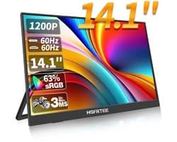 UrbanSelect Portable Monitor - Draagbare Monitor - 60Hz - 3Ms - HDR Ondersteuning - 2x USB-C - 1x HDMI - Resolutie 1920 × 1200