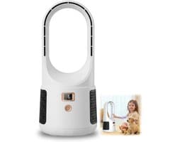 Bladloze bureauventilator 2026 - 6 standen touchbediening - Stil & veilig voor kinderen/dieren - USB - Eenvoudig te reinigen - Kantoor, slaapkamer — afbeelding 1