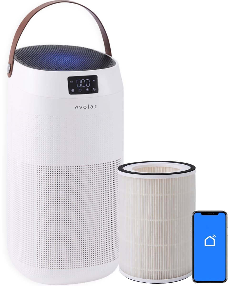 Evolar Luchtreiniger met HEPA 13 Filter - CADR: 400m3/h - Air Purifier - Slaapmodus - Luchtkwaliteit Indicator - Pure4 + — afbeelding 1