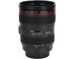 Simulatiecamera Lensbeker Draagbare Reiskoffiemok Water Thee Deksel voor Buitenactiviteiten
