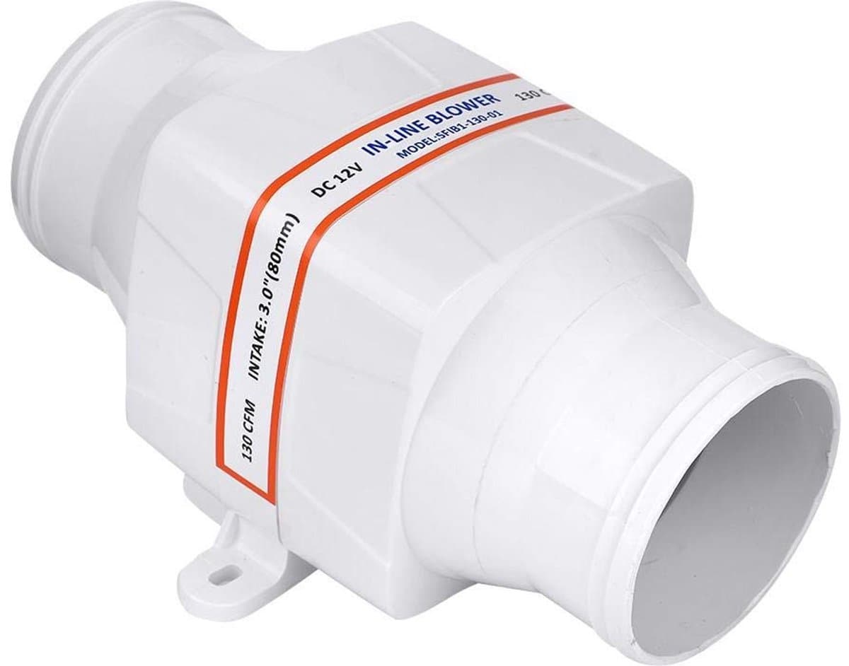 Dailygoods - Dailygoody - Air Fan - Waterdichte ventilator - Stil en efficiënt - Wit - Luchtcirculatie - Perfect voor boten, caravans en gebouwen — afbeelding 1