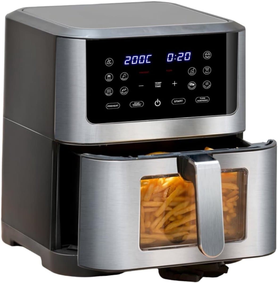 RVV® Heteluchtoven - Oven - Airfryer Oven - Zwart - 38cm x 30cm x 37cm — afbeelding 1